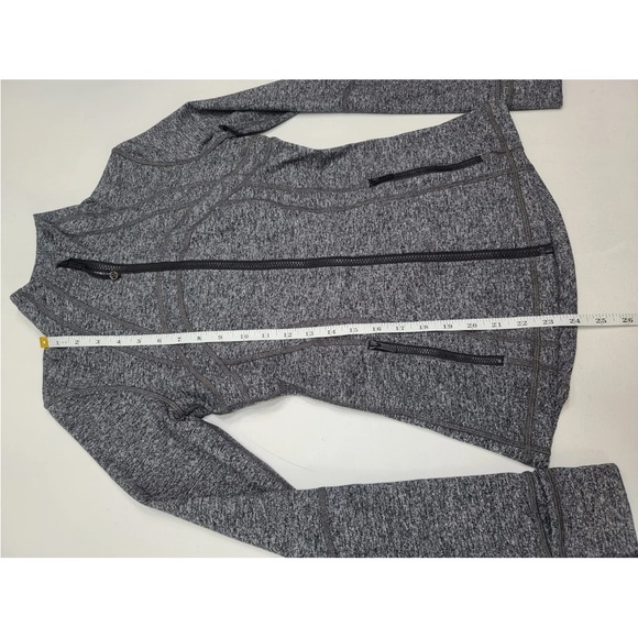 Lululemon Define Jacket Heathered Black Full Zip Grey Size 6 Womens - Picture 7 of 7